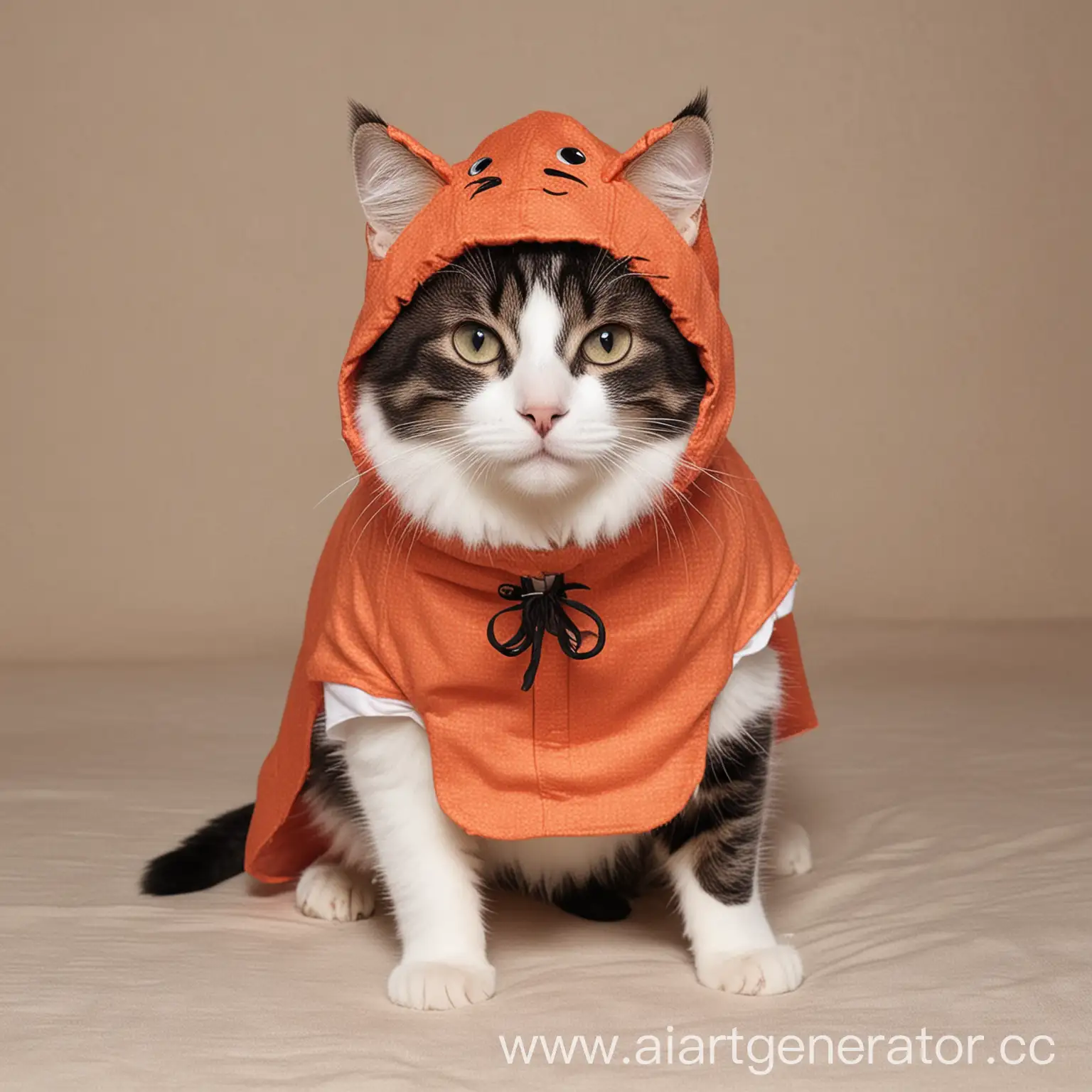 Adorable-Cat-Dressed-in-Halloween-Costume