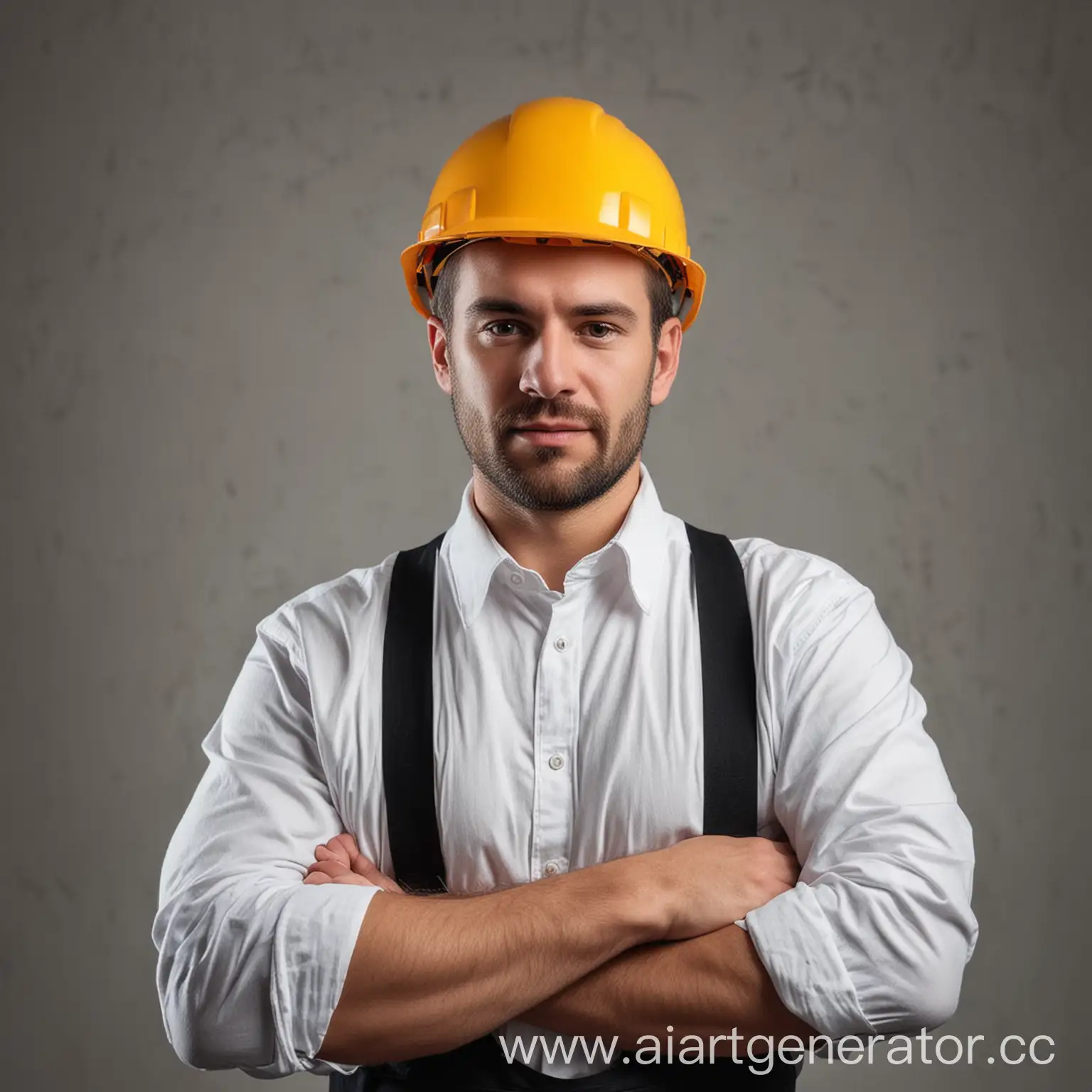 Construction-Worker-Wearing-Hard-Hat