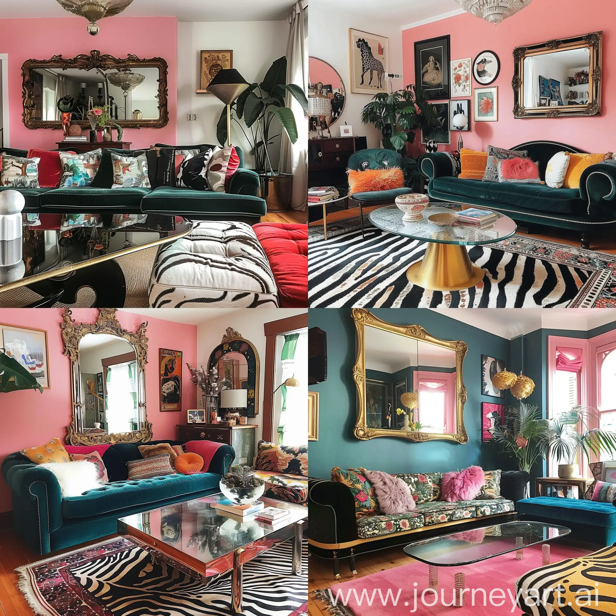 Vibrant-Eclectic-Maximalist-Living-Room-Design-with-Unique-Decor