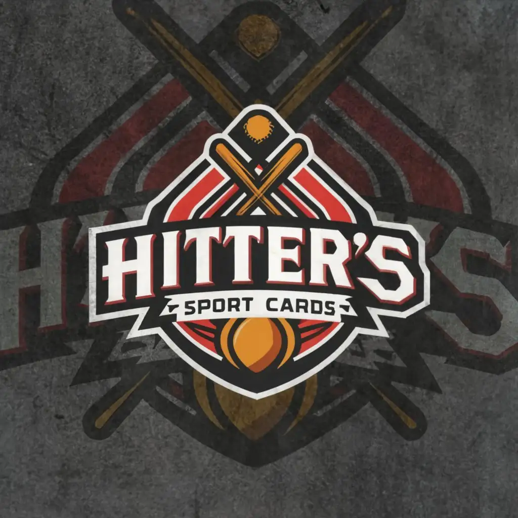 a logo design,with the text "Hitter's Sport's Card's", main symbol:sports,Moderate,clear background