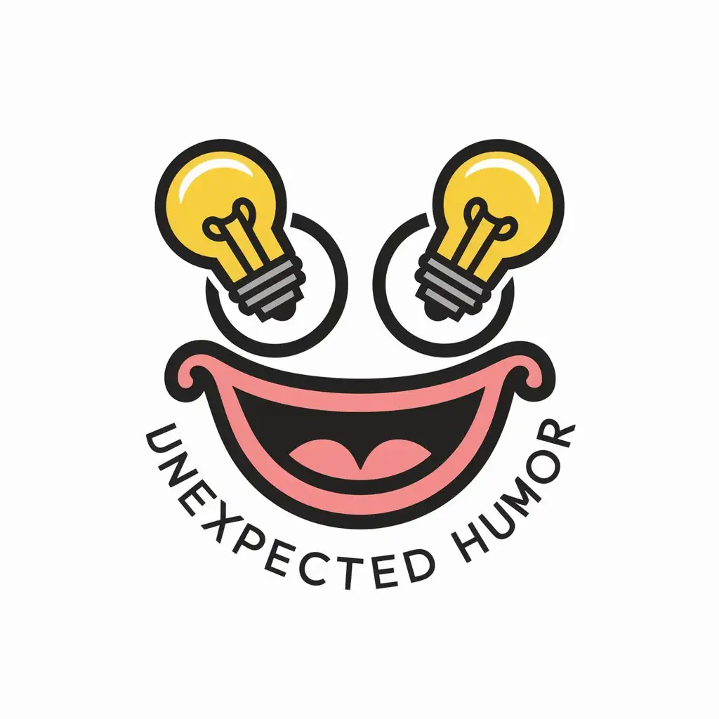 Humor logo, modern concept,name: Unexpected Humor, 
