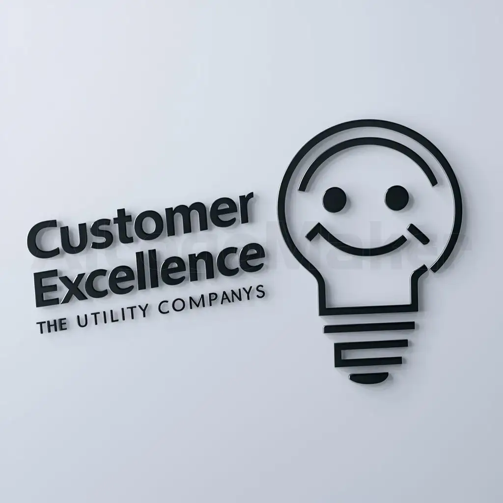 a logo design,with the text "Customer Excellence", main symbol:logo for a customer excellence customer service department for a utility company who sells products and services to customers,Minimalistic,clear background