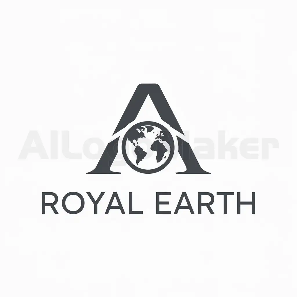 a logo design,with the text "ROYAL EARTH", main symbol:A,Moderate,be used in Others industry,clear background