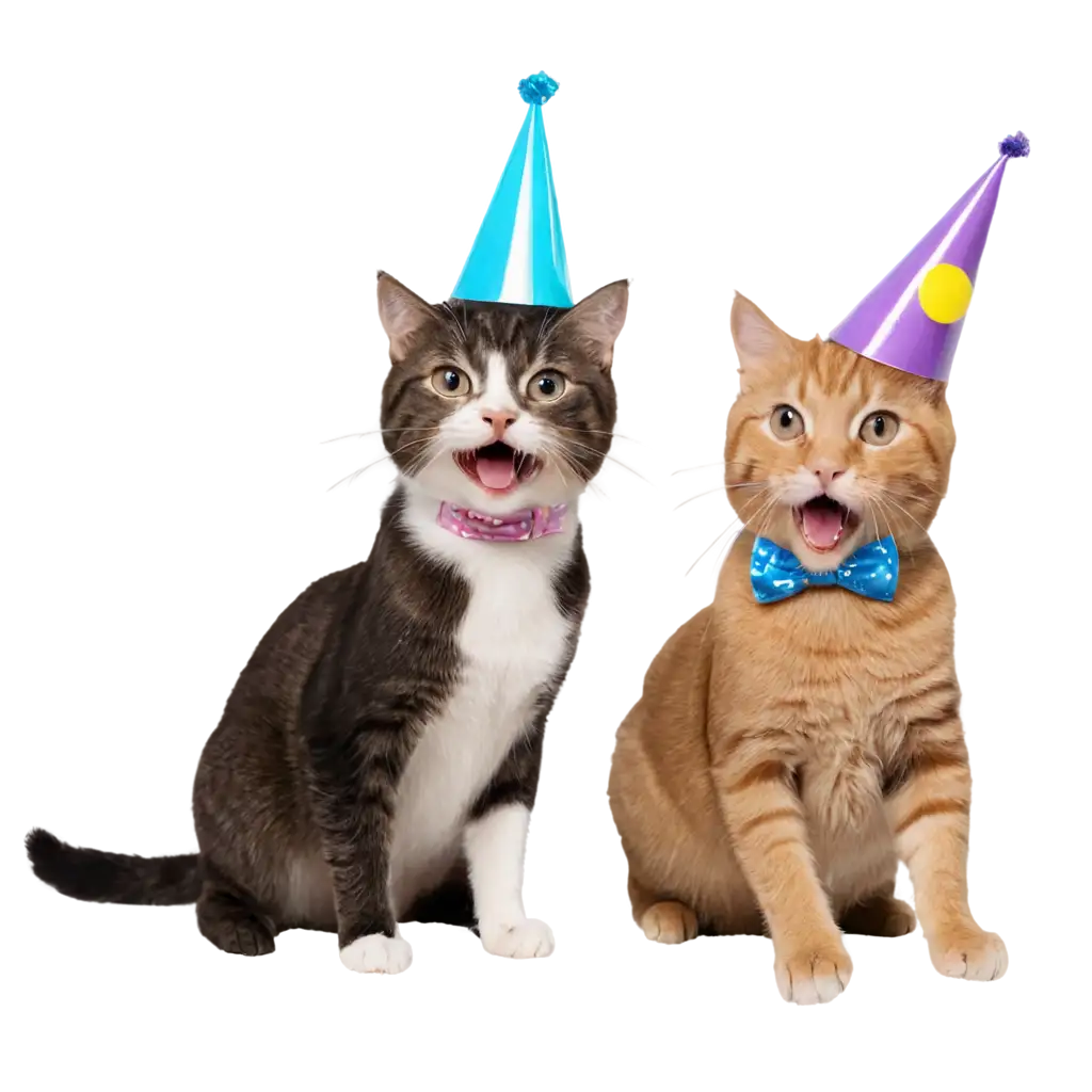 Vibrant-PNG-Image-Cats-Enjoying-a-Festive-Party