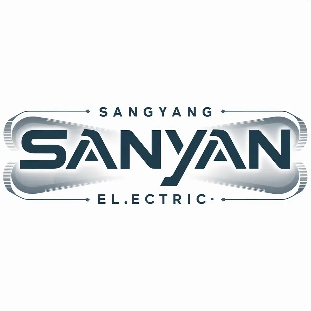 a logo design,with the text "Sangyang electric", main symbol:SANYAN,Moderate,be used in mechanical industry,clear background