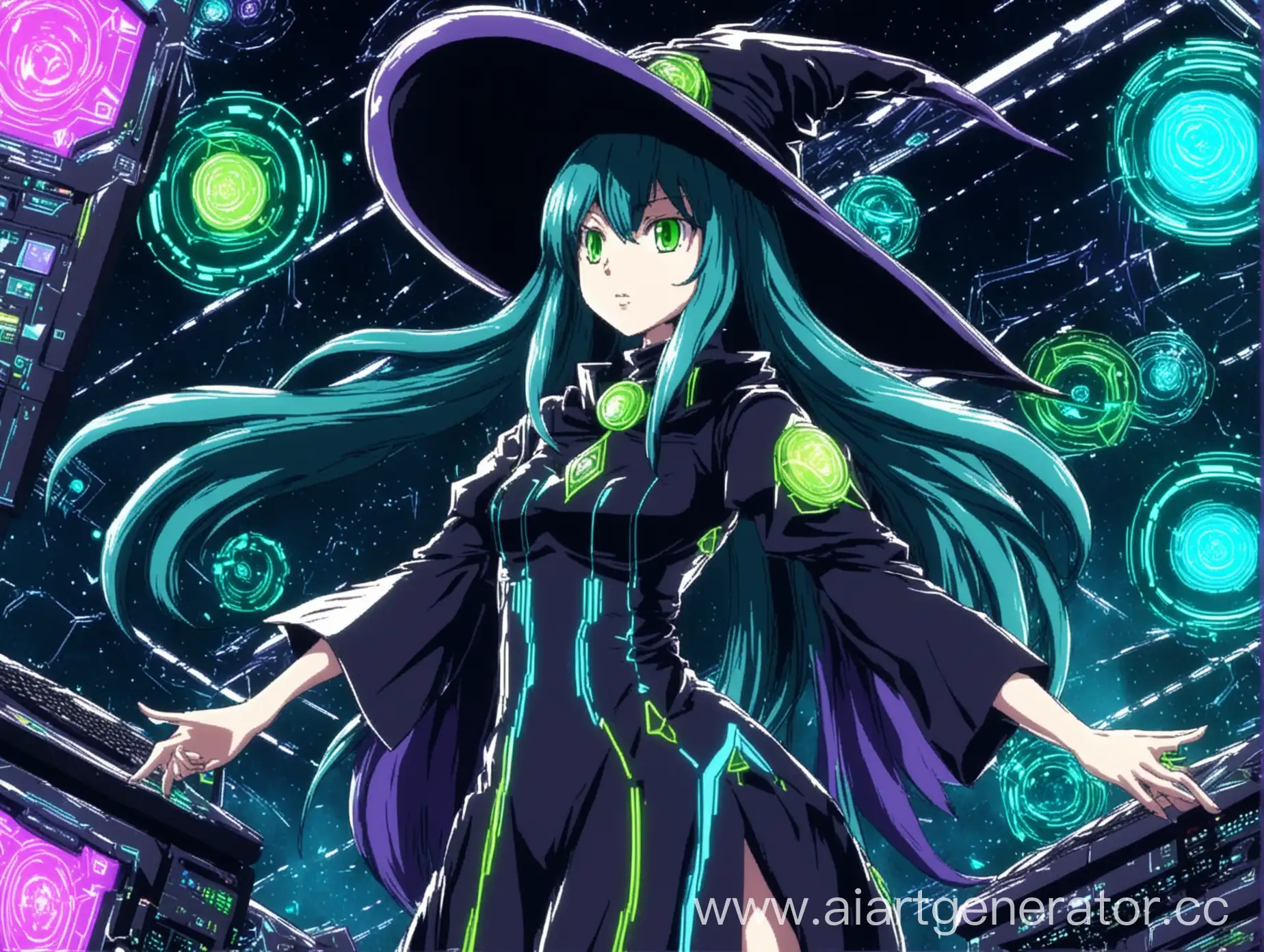 Futuristic-Witches-in-Diverse-Color-Gamma-Frame-from-Anime-Computer-Game