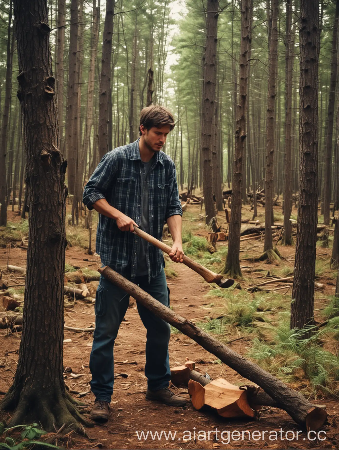 Encounter-in-the-Forest-Meeting-a-Woodcutter-with-a-Dull-Ax