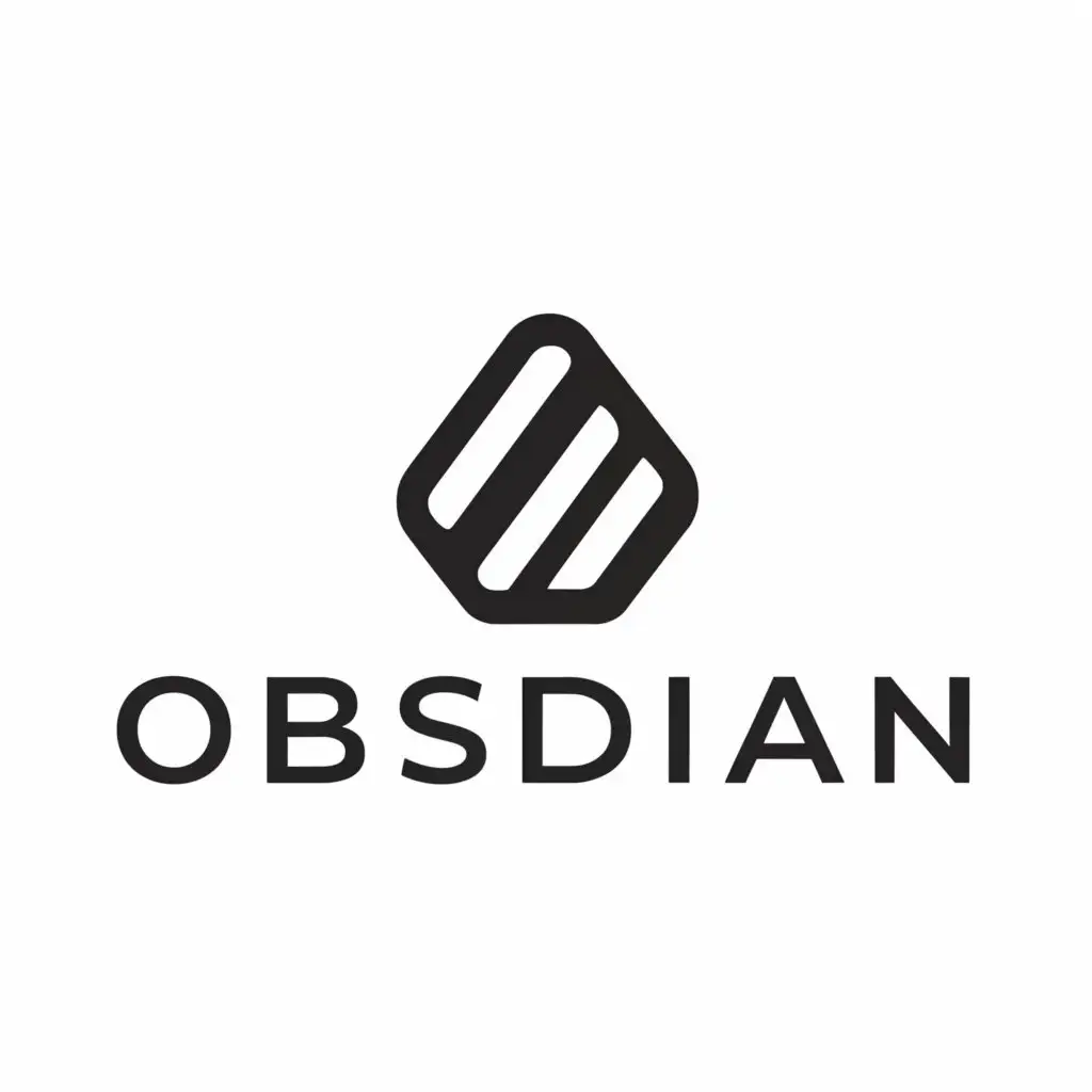 a logo design,with the text "Obsidia", main symbol:Obsidian,Moderate,be used in Finance industry,clear background