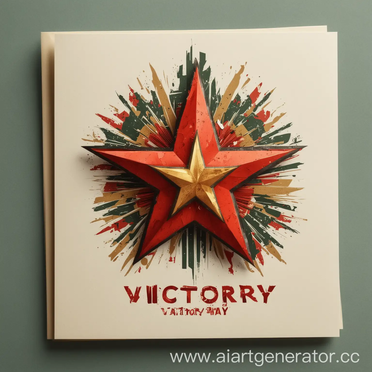 Victory Day greeting card