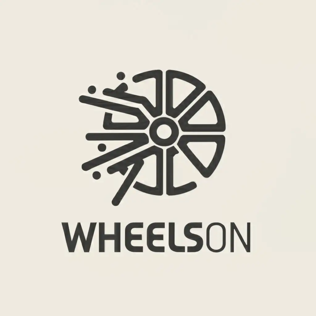 a logo design,with the text "wheels.on", main symbol:wheel,Moderate,be used in Automotive industry,clear background