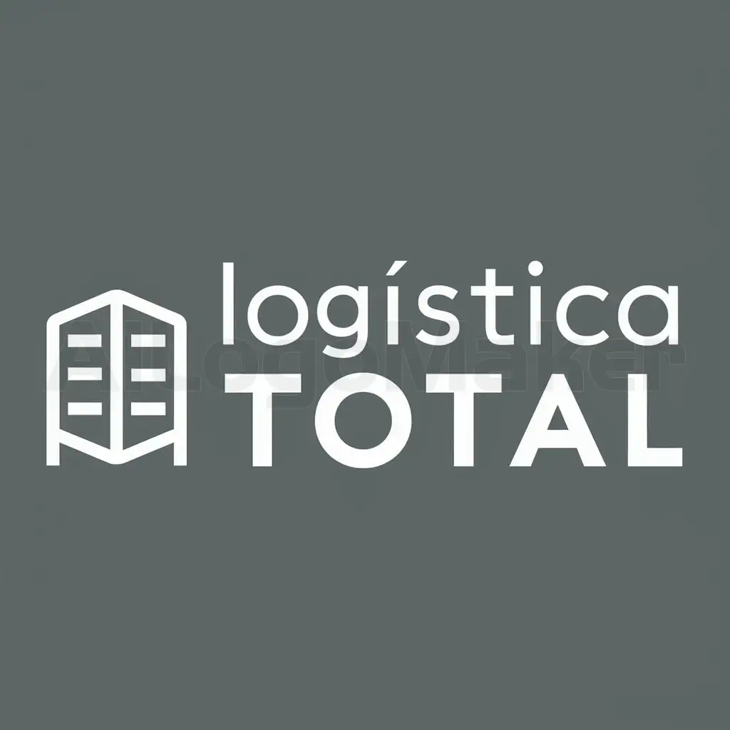 a logo design,with the text "Logística Total", main symbol:logo for a supplier company,Moderate,clear background