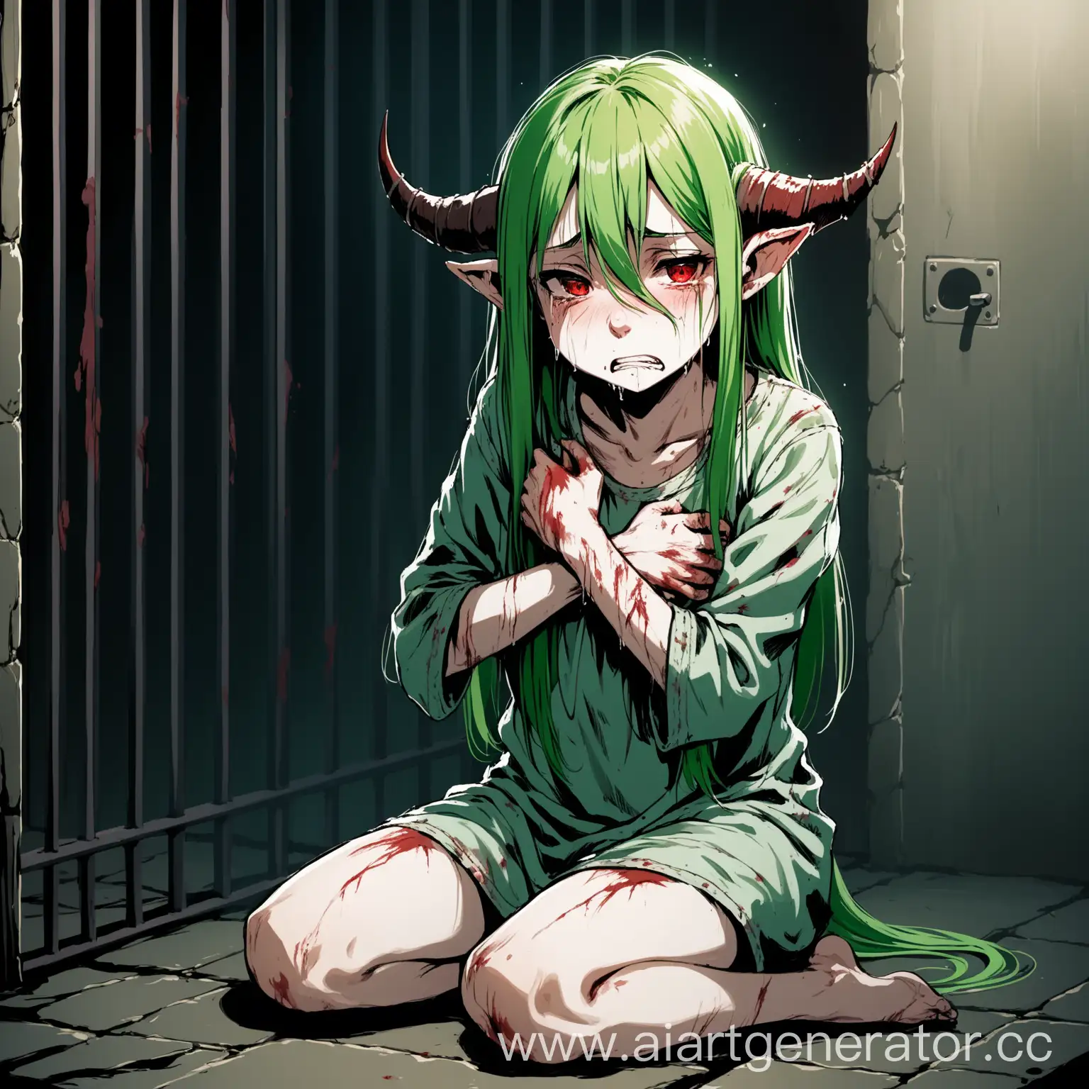 Desperate-Teenage-Tiefling-Slave-Crying-in-Prison-Cell