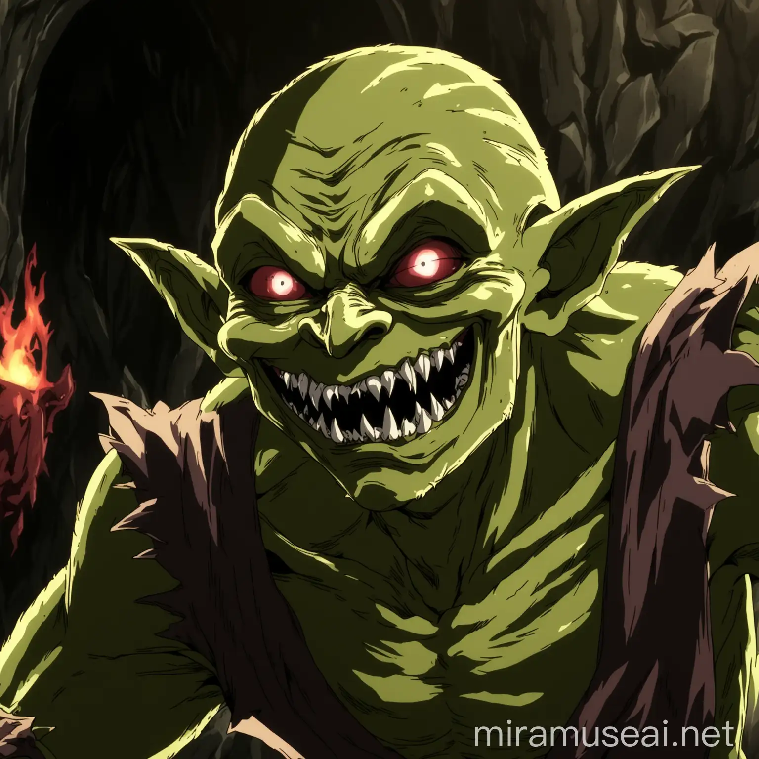 an evil goblin. in anime