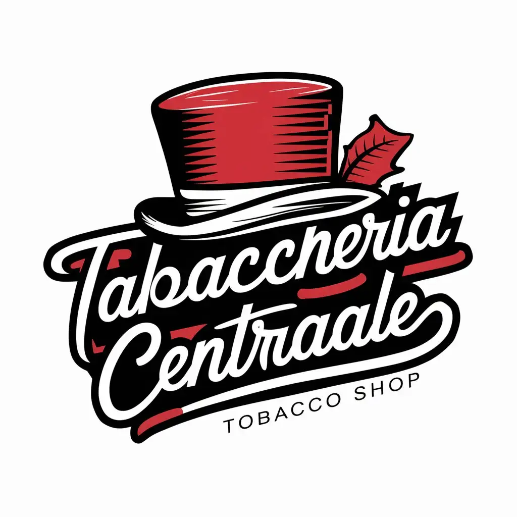 Urban-Graffiti-Style-Logo-for-Tabaccheria-Centrale-with-Top-Hat-Emblem