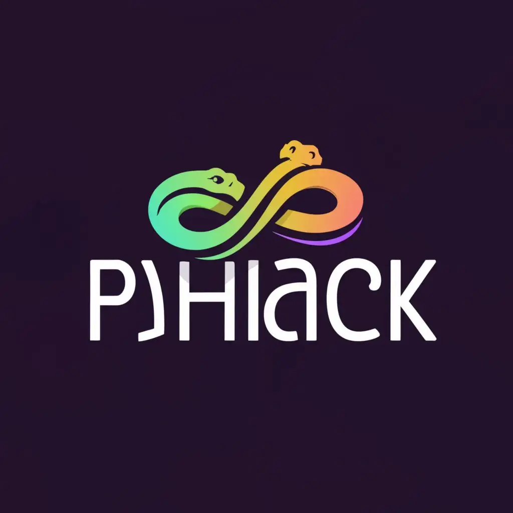 a logo design,with the text "PYHACK", main symbol:PYTHON,complex,be used in Technology industry,clear background