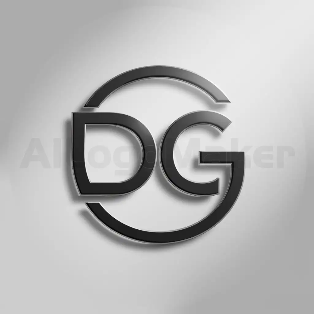 a logo design,with the text "DG", main symbol:cercle,Moderate,clear background