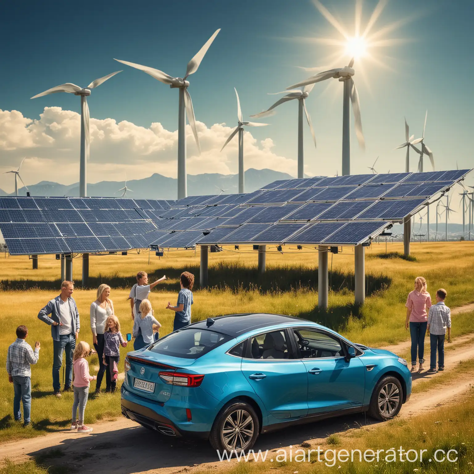 Community-Bonding-with-Sustainable-Energy-Solar-Panels-Electric-Cars-and-Wind-Turbines