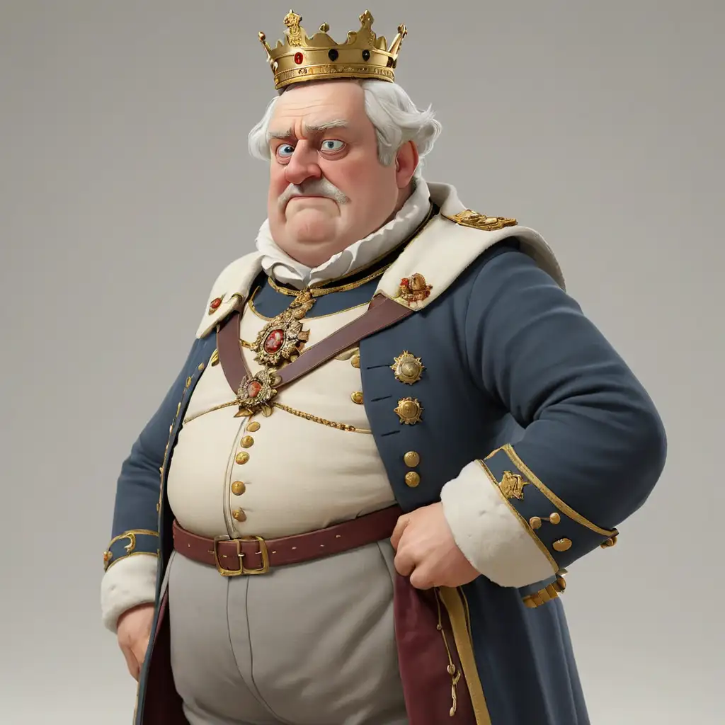 King Frederick II of Prussia Suffering from Gout Realistic 3D Animation