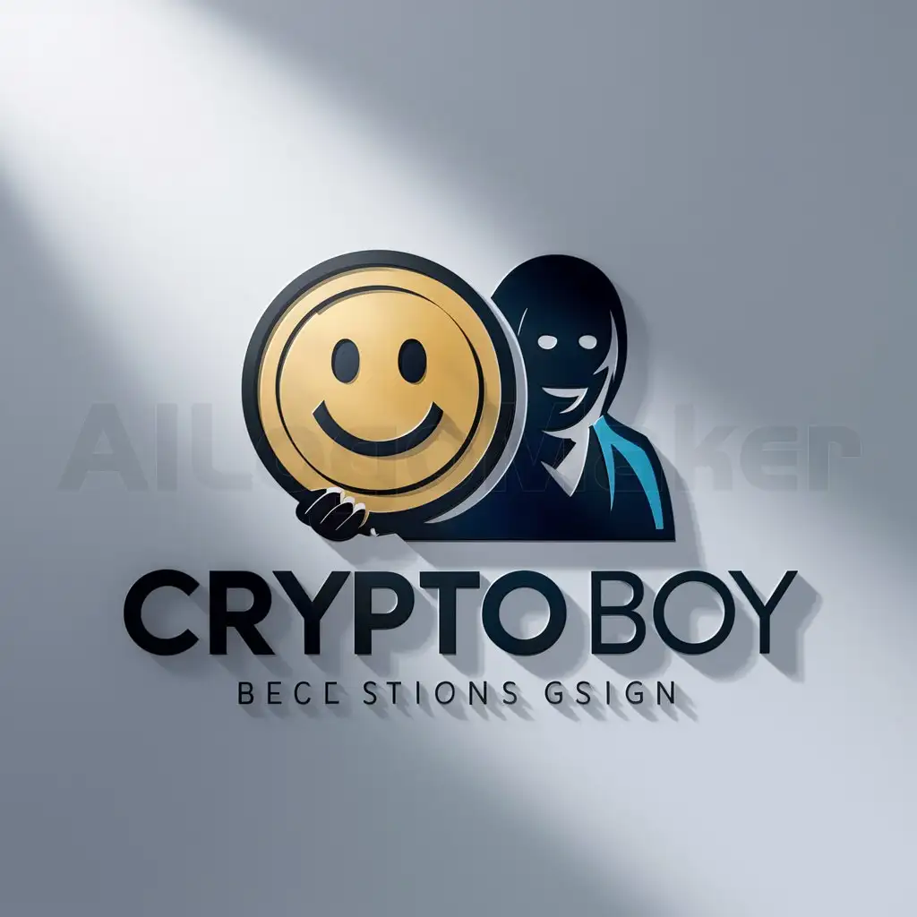 a logo design,with the text "CRYPTO BOY", main symbol:Money,Moderate,clear background