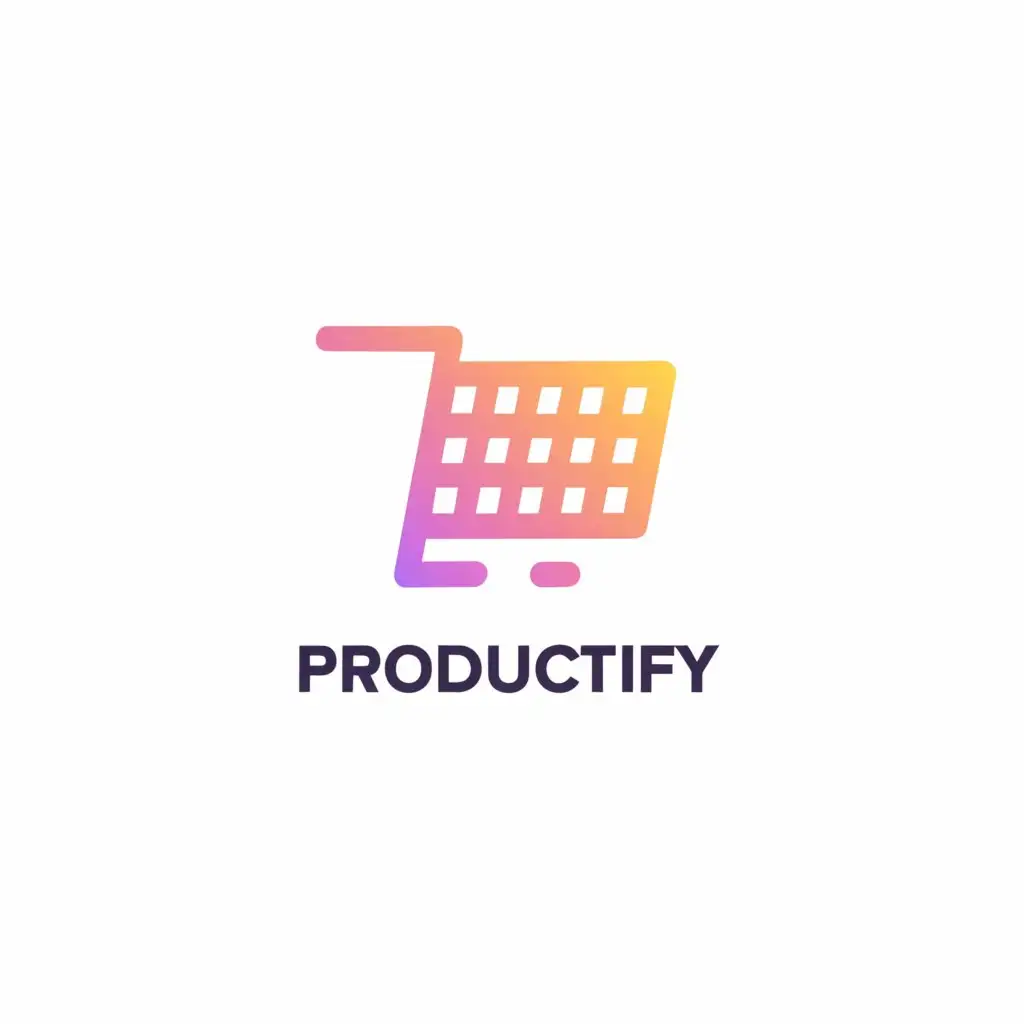 a logo design,with the text "Productify", main symbol:e commerce,Moderate,be used in Others industry,clear background