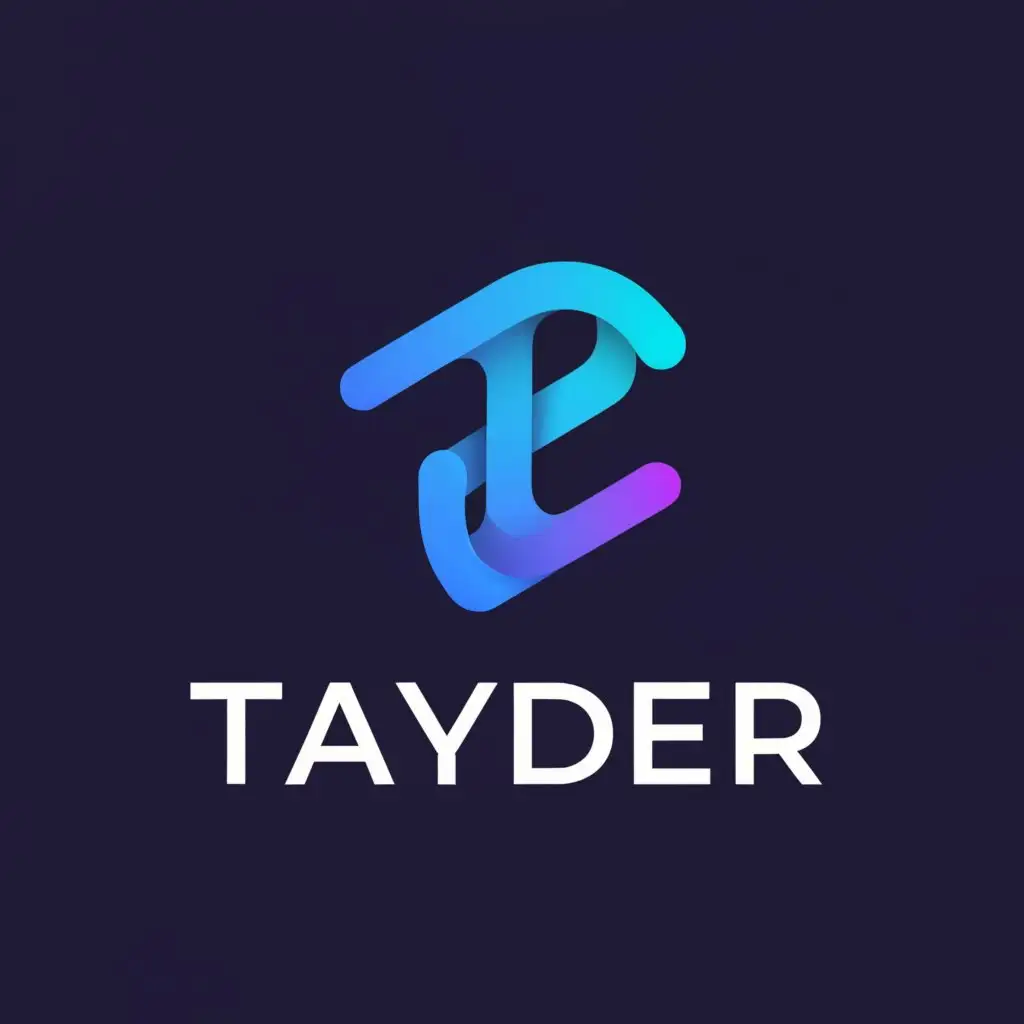 a logo design,with the text "TAYDER", main symbol:BLUE FON,Moderate,be used in Internet industry,clear background