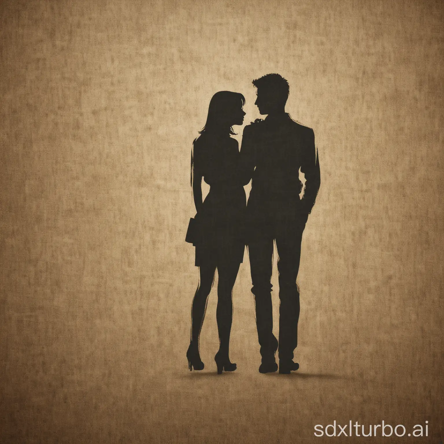 Couple, movie texture, high-definition picture