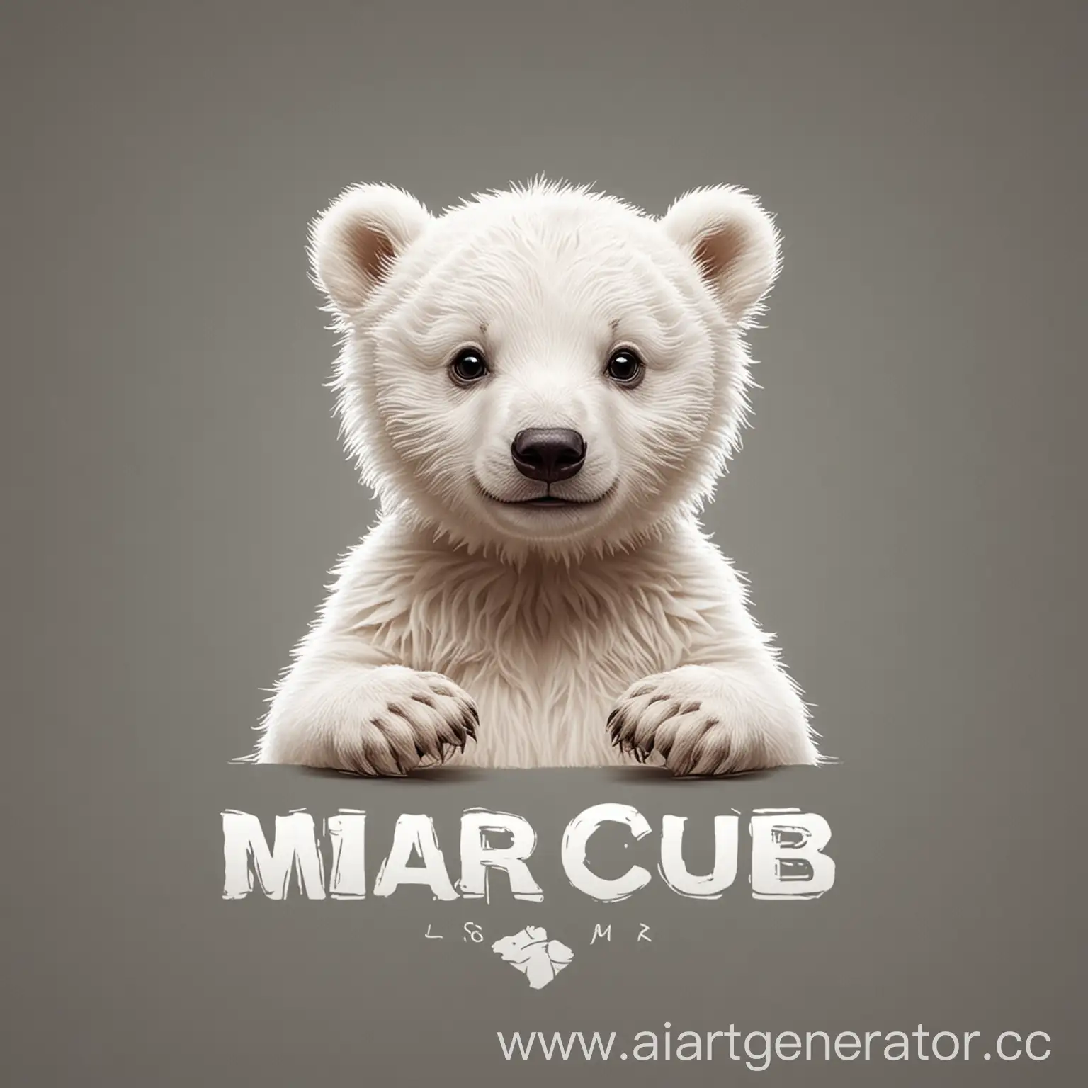 Cute-White-Bear-Cub-Logo-Design