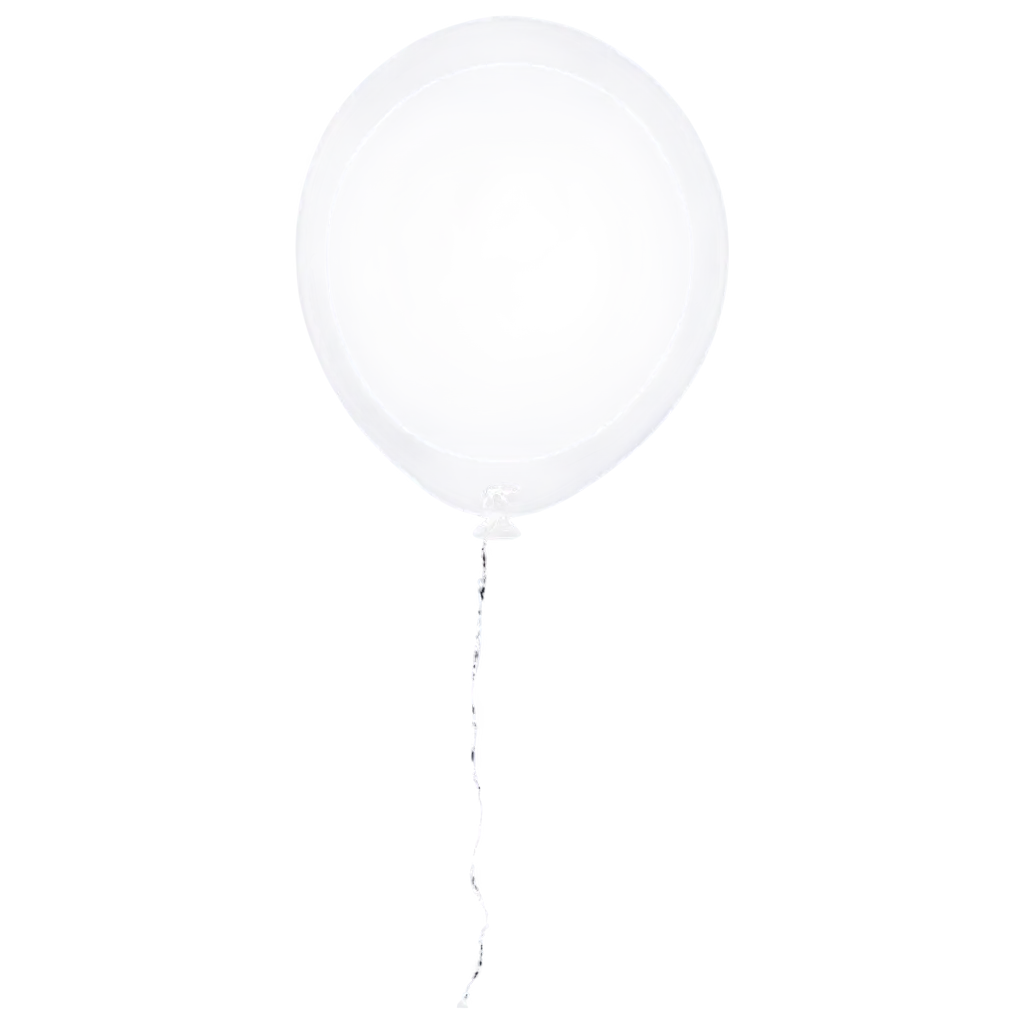 This balloon features a semitransparent outer layer with a clear inner core, giving it a glowing effect when illuminated from within.