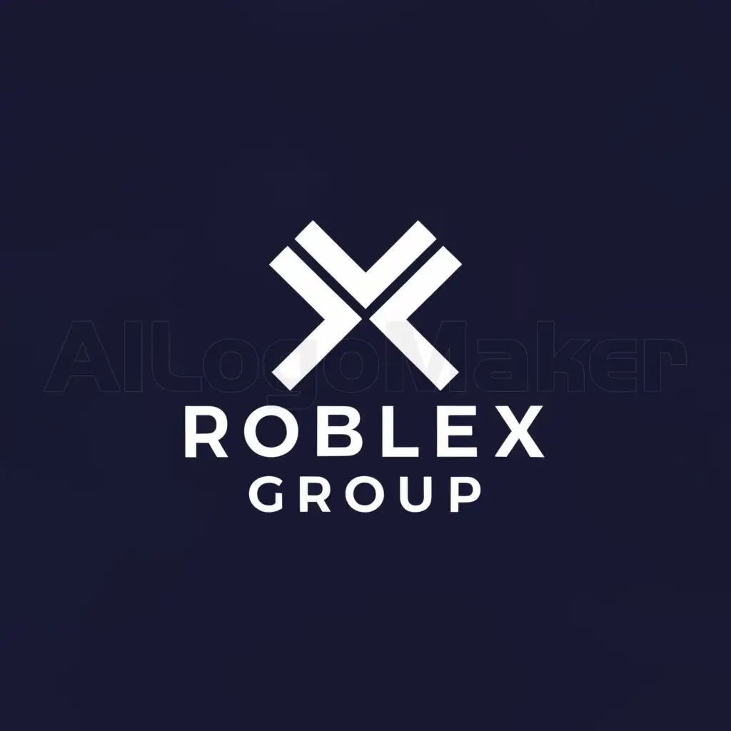LOGO-Design-For-Roblex-Group-Sleek-X-Symbol-with-Minimalistic-Coding-Element