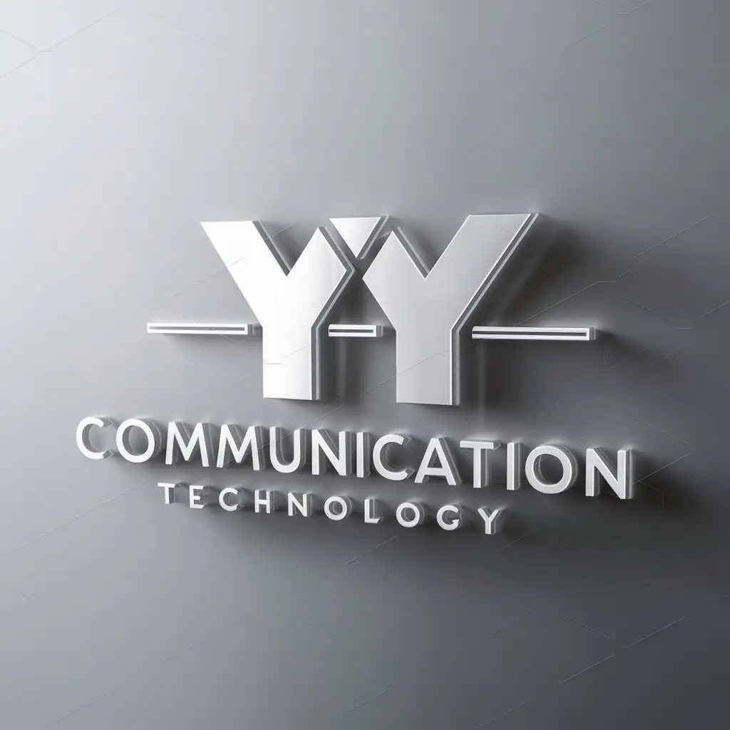 LOGO-Design-for-Communication-Technology-YY-Symbol-in-Moderate-Style-for-Tech-Industry