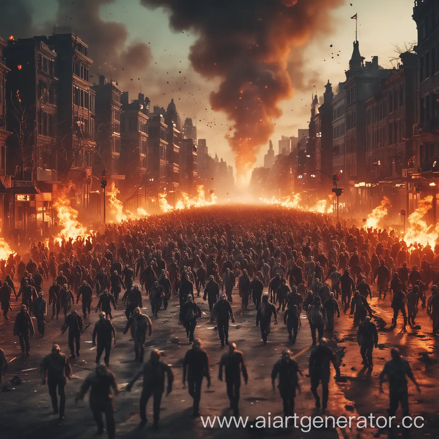 Apocalyptic-Cityscape-with-Hordes-of-Blurry-Zombies