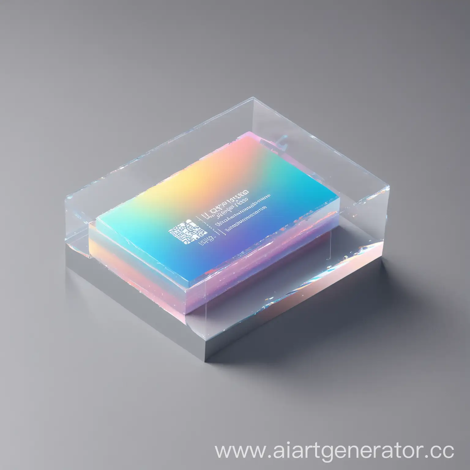 3D-Iridescent-Glass-Business-Card-Mockup