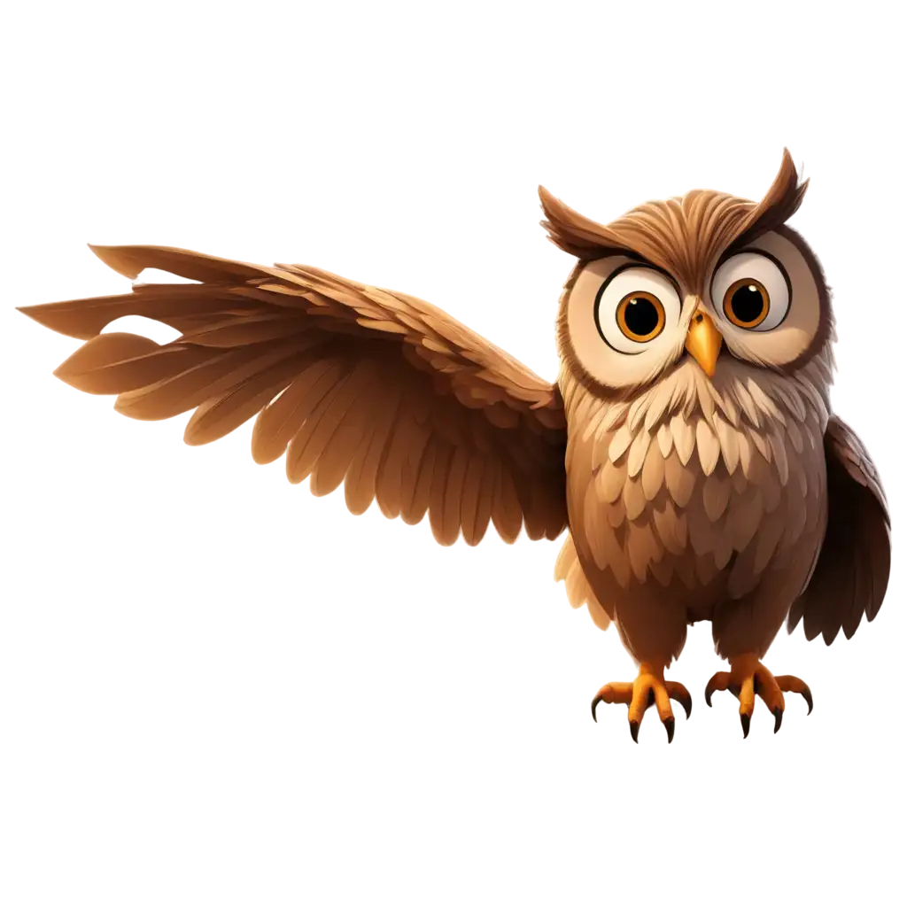 HighQuality-PNG-Image-of-a-Fun-Cartoon-Owl-Perfect-for-Various-Digital-Design-Projects