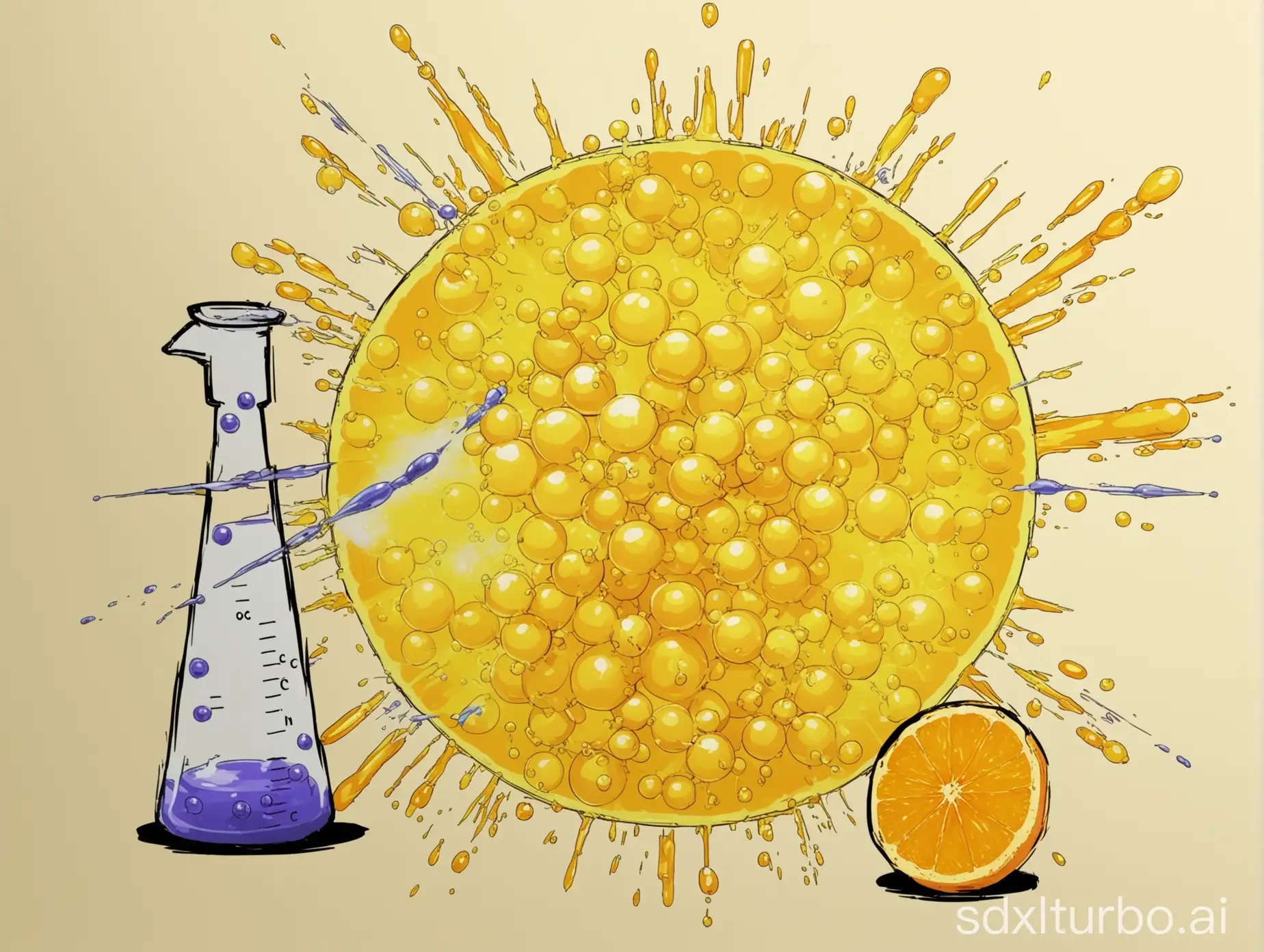 Anime-Style-Depiction-of-Vitamin-C-Reacting-with-Iodine-to-Form-Iodide-Ion