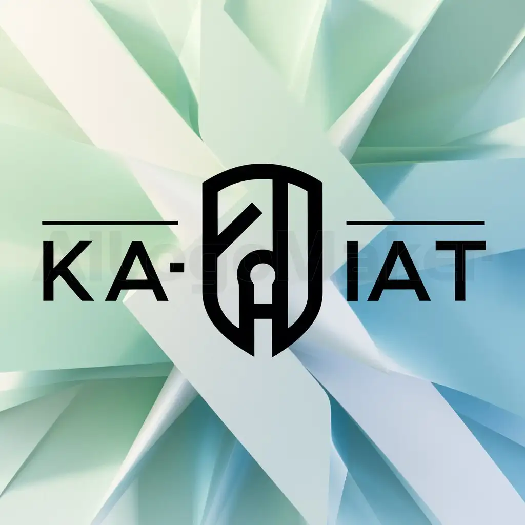 a logo design,with the text "Kapiat", main symbol:Safe,Moderate,clear background
