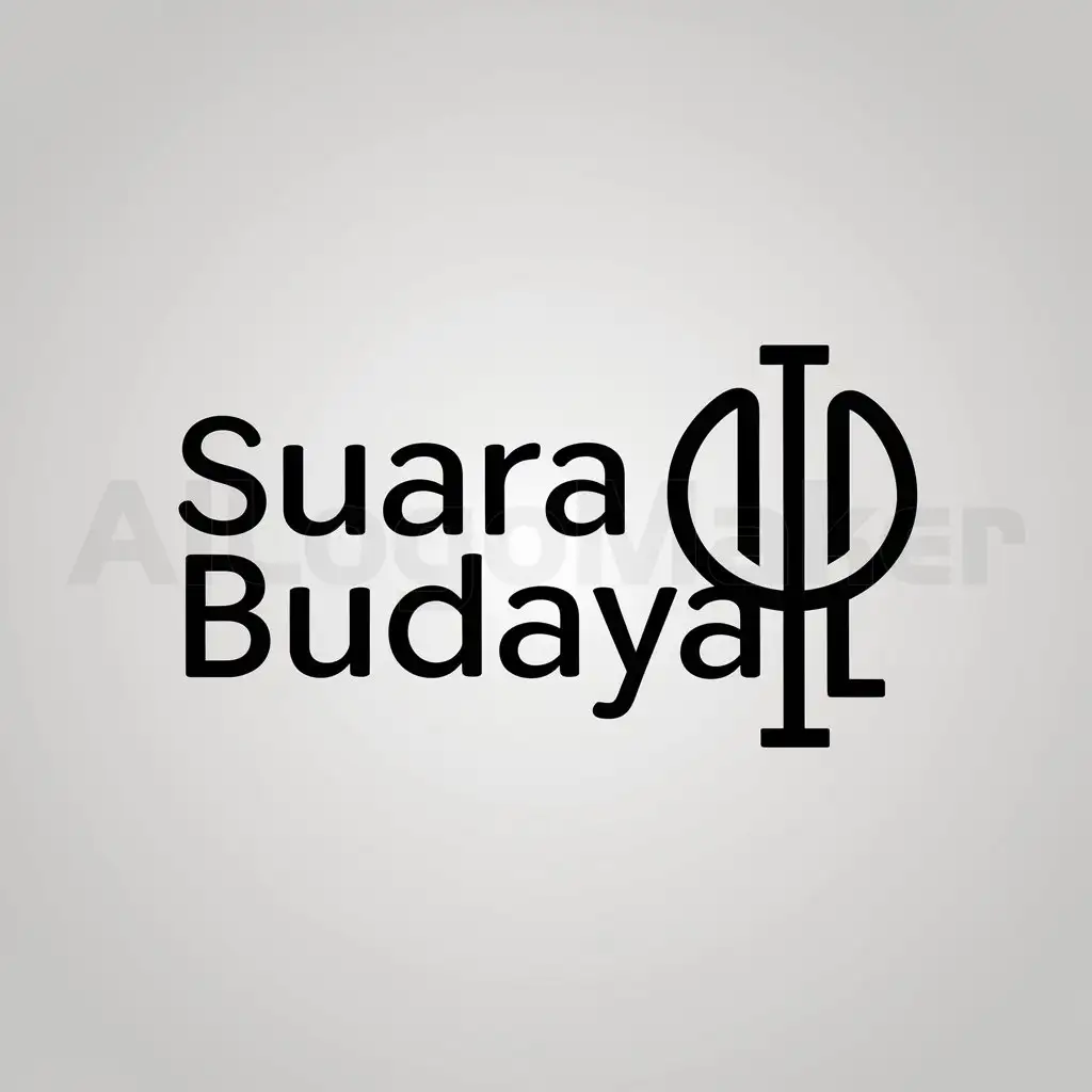 a logo design,with the text "Suara Budaya", main symbol:culture,Moderate,clear background
