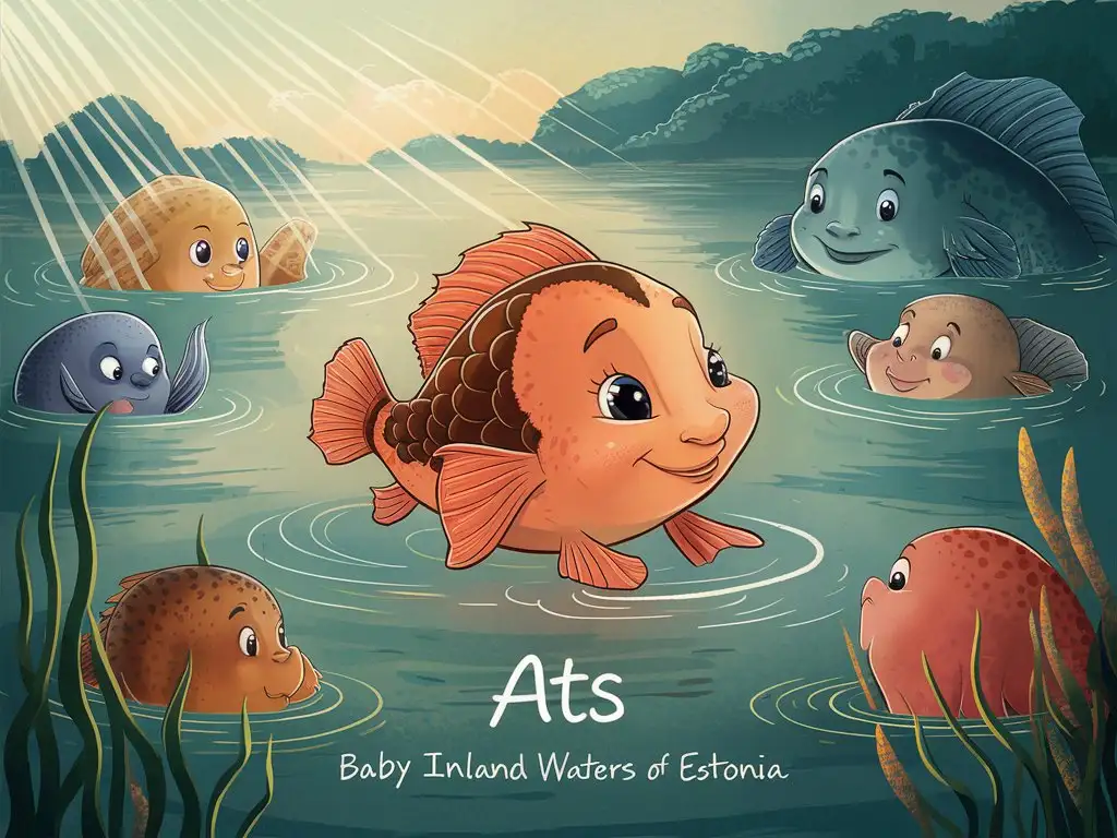 Once upon a time there lived a tiny baby fish Ats in the inland waters of Estonia. Ats, the tiny fish, was a warm-hearted and great fish who always wished good for other fish.