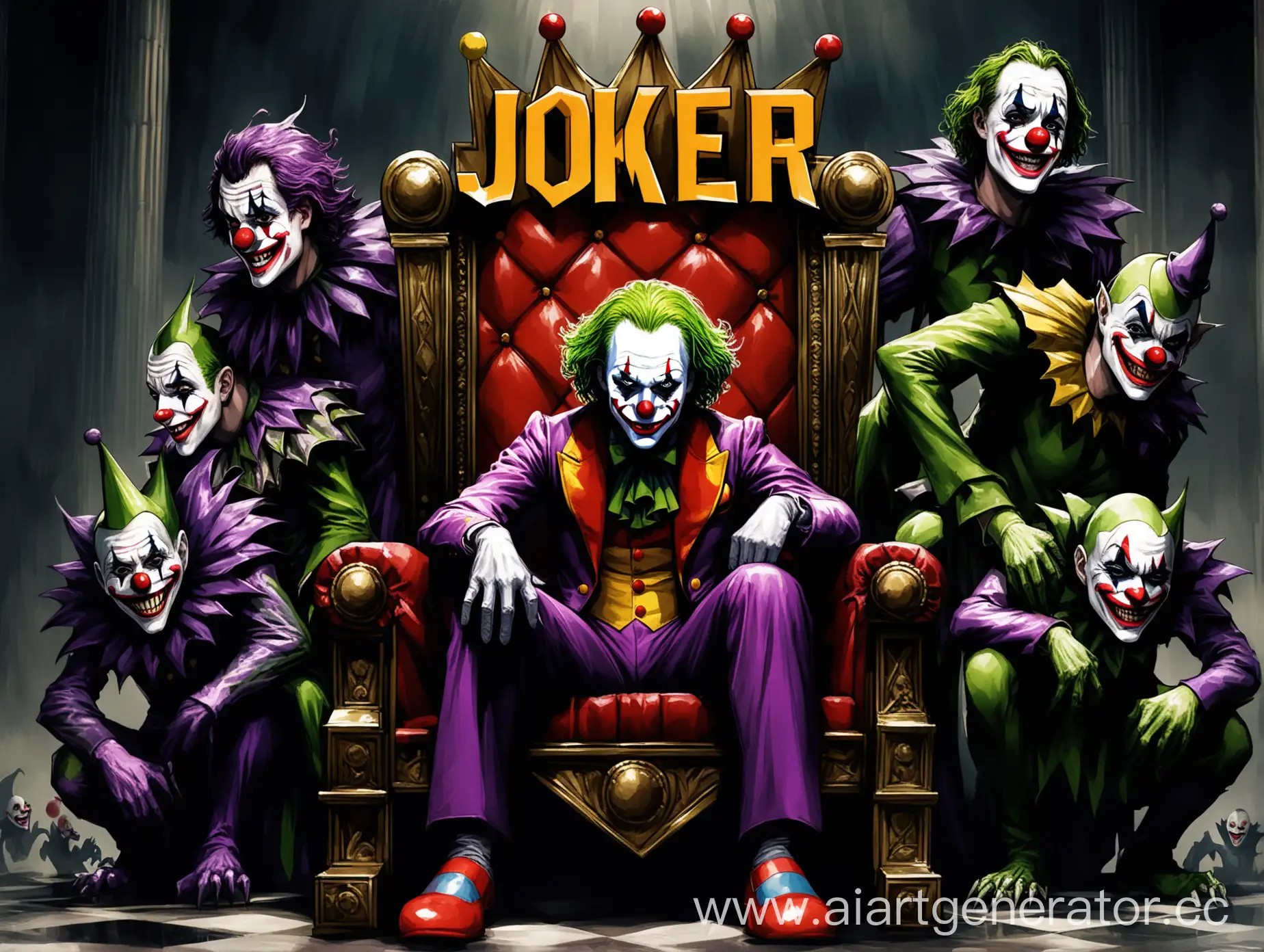 Joker-Clown-Ruling-Over-Submissive-Monsters