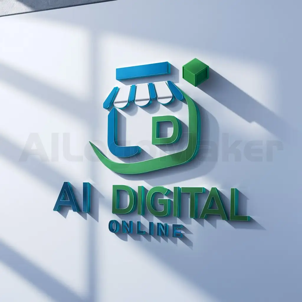 LOGO-Design-For-AI-Digital-Online-3D-Color-with-Website-Shop-Online-Symbol