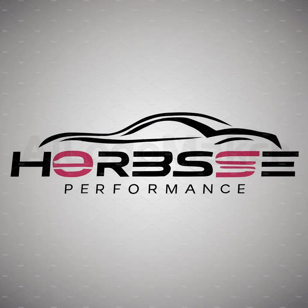 a logo design,with the text "Horse performance", main symbol:Avtomobile,Moderate,be used in Automotive industry,clear background