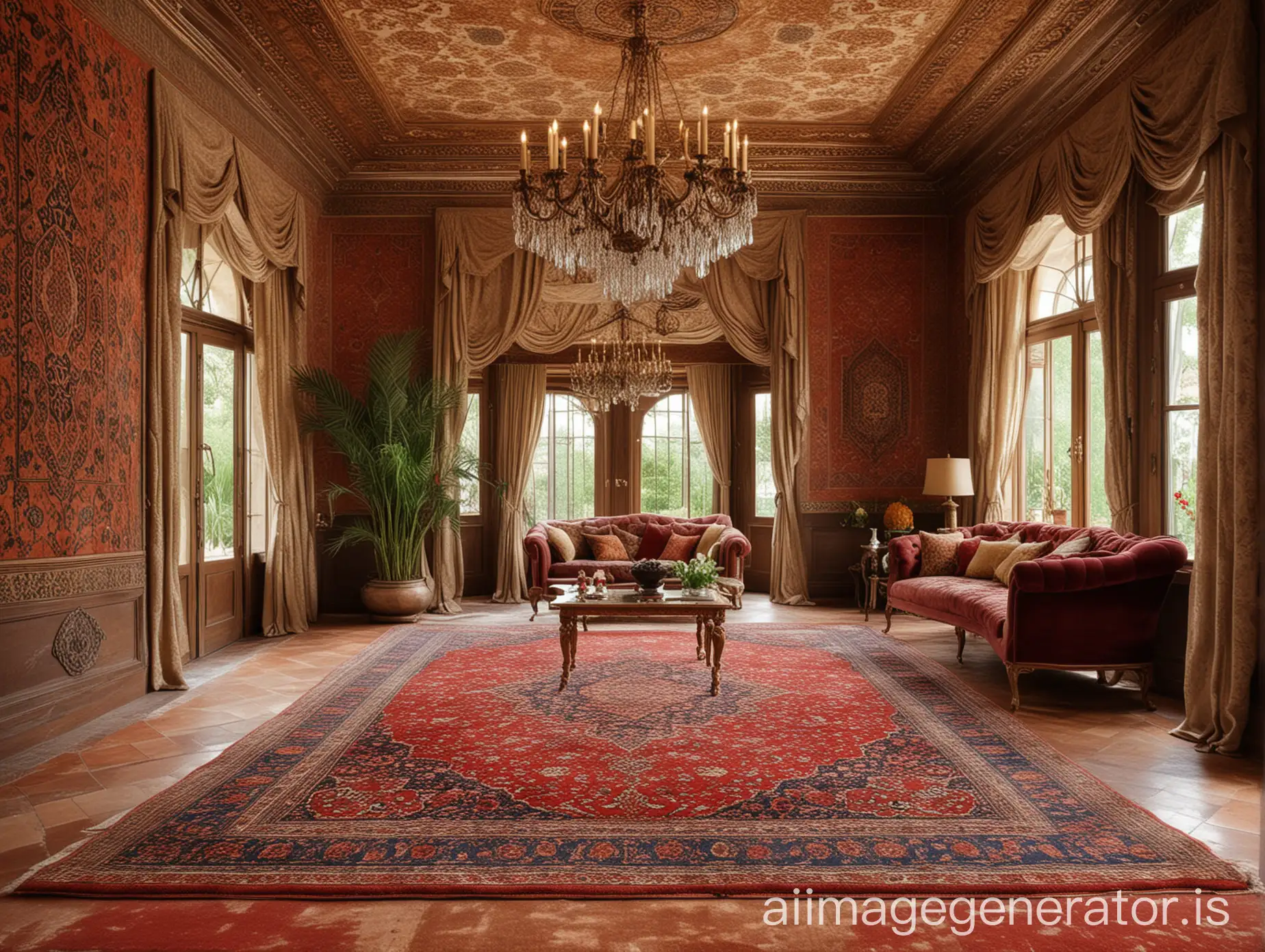 Luxury house with Persian Carpet