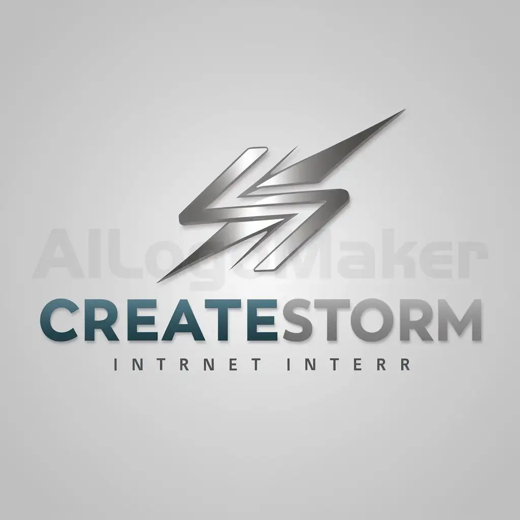 a logo design,with the text "Createstorm", main symbol:cool,Moderate,be used in Internet industry,clear background