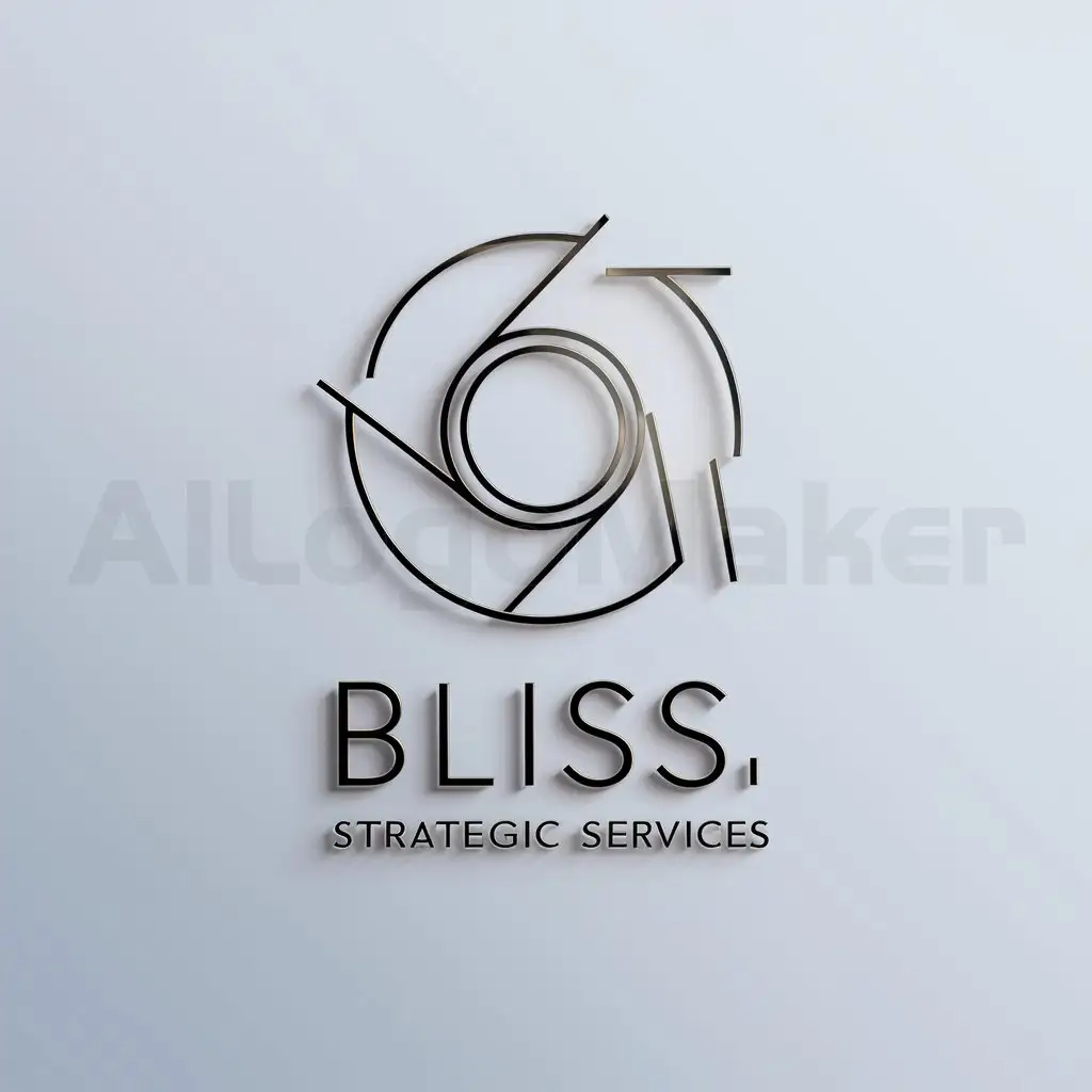 a logo design,with the text "Bliss Strategic Services", main symbol:Mandelbrot set,Minimalistic,be used in Internet industry,clear background