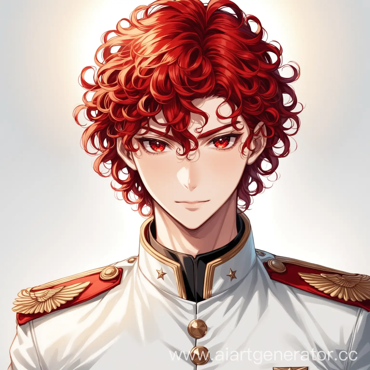 Platinum-Haired-Military-Commander-Tall-and-Slender-Boy-with-Red-Curly-Bangs-and-Eyes