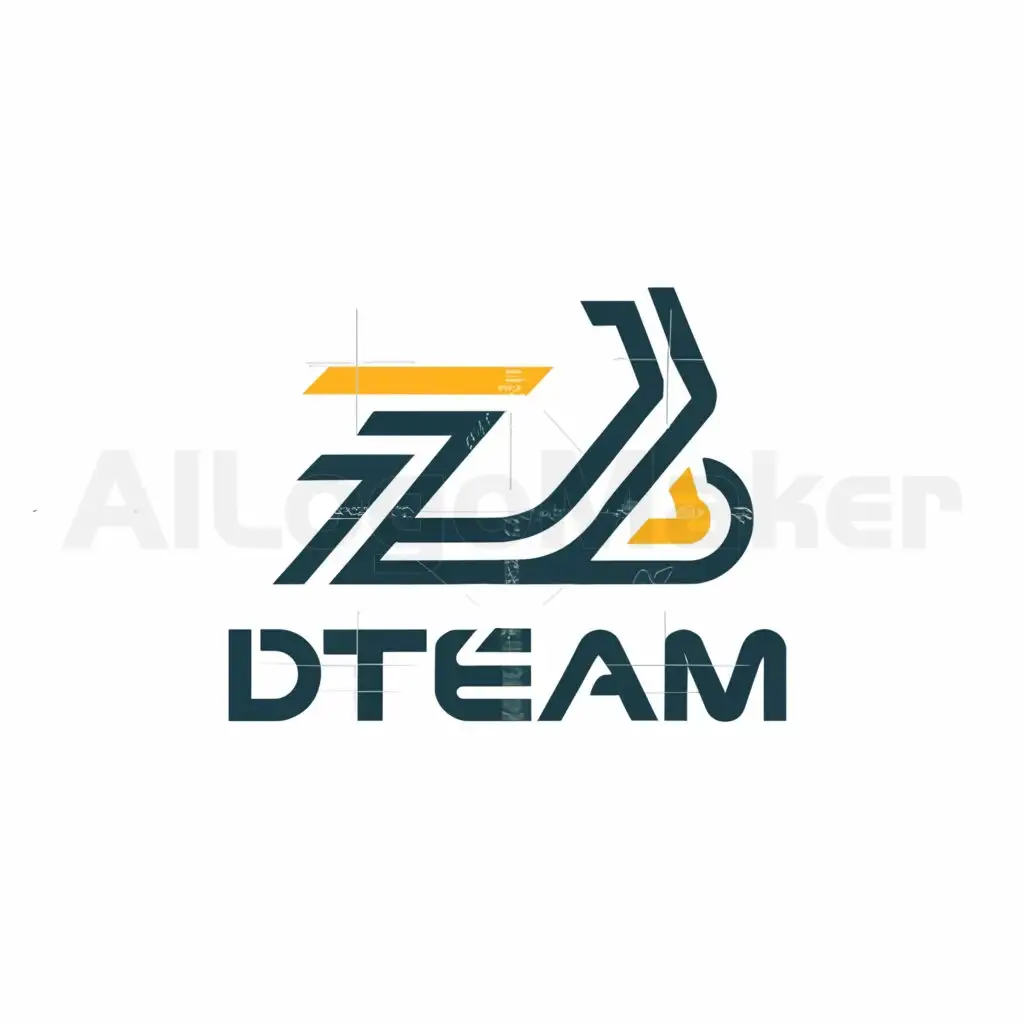 a logo design,with the text "Dteam", main symbol:Moped, scooter,Moderate,be used in Internet industry,clear background