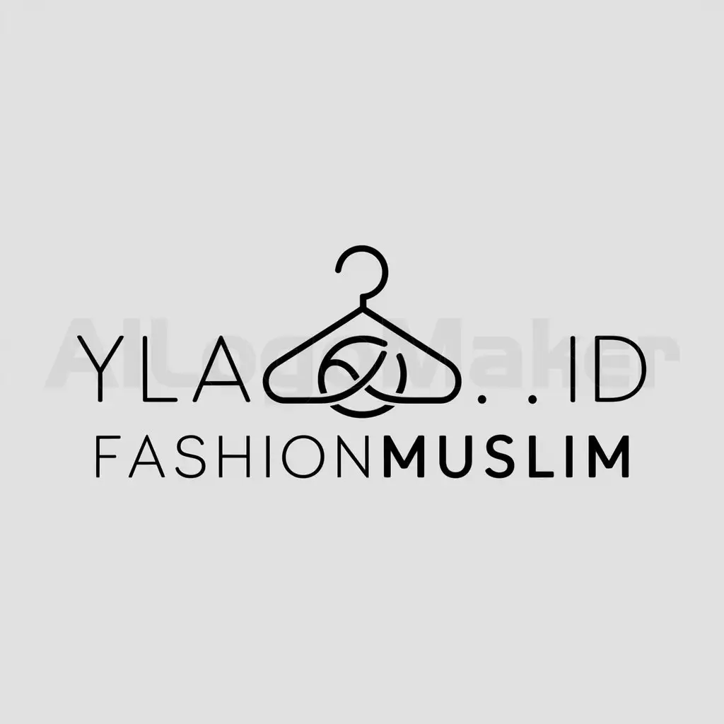 a logo design,with the text "Ylaa.id", main symbol:fashionmuslim,Minimalistic,be used in fashion industry,clear background