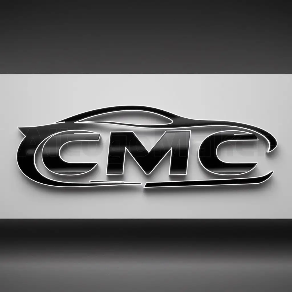 Logo-Design-for-CMC-Sleek-Sports-Car-Emblem-on-Clear-Background