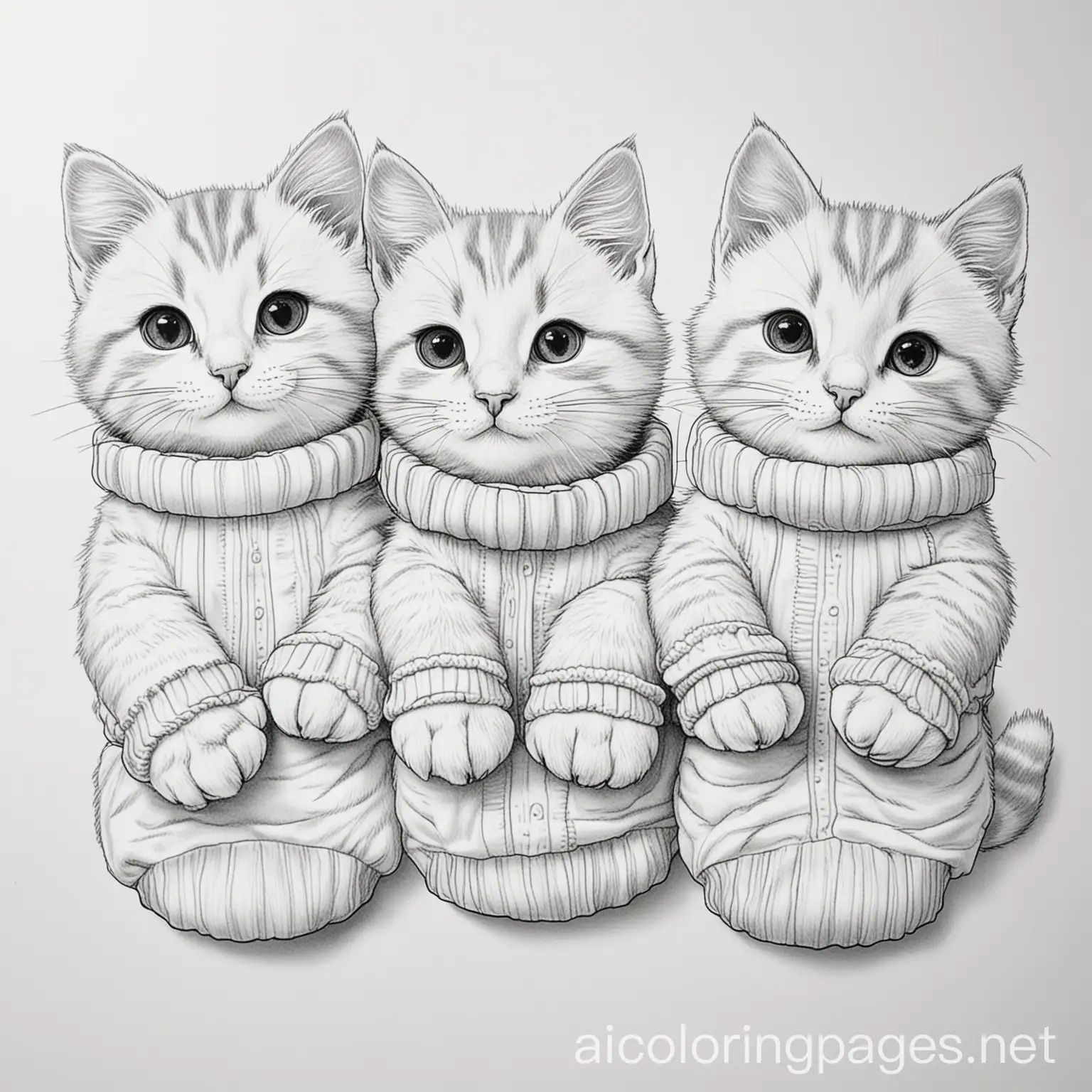 Three-Kittens-with-Mittens-Coloring-Page-for-Kids