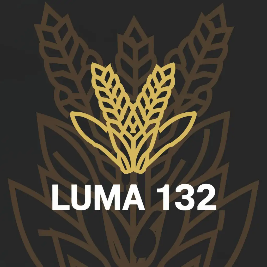 a logo design,with the text "Luma 132", main symbol:Corn,complex,be used in Sports Fitness industry,clear background