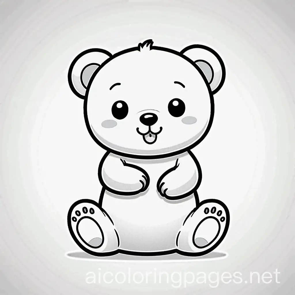 Adorable-Baby-Bear-Coloring-Page-Playful-Cub-Biting-Tail